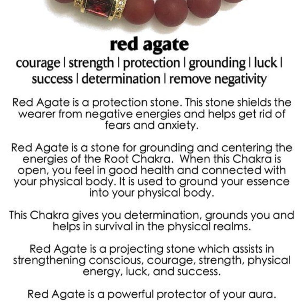 Handmade Red Agate crystal necklace - Picture 3 of 4